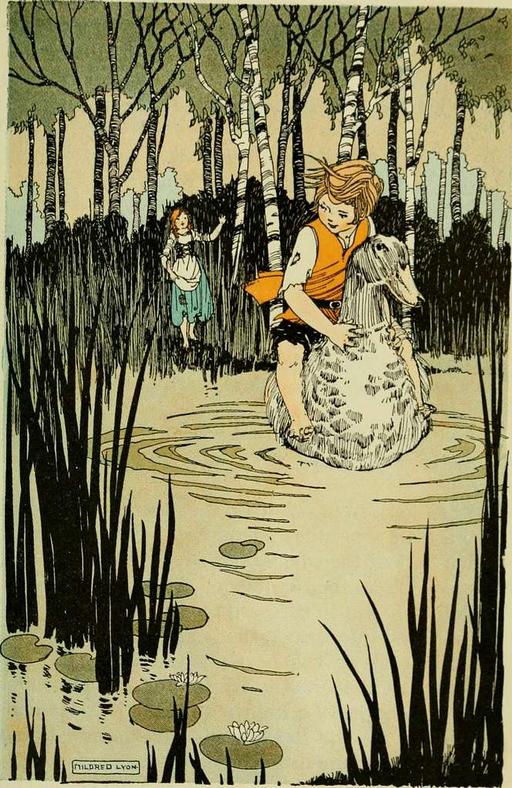 Journeys through Bookland - a new and original plan for reading applied to the world's best literature for children (1922) (14760269186), children, books, reading, fantasy, landscape, advertisement, education, literature