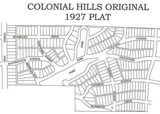 ORIGINAL 1927 PLAT, plat map, land division, streets, property lines, real estate, survey, land ownership