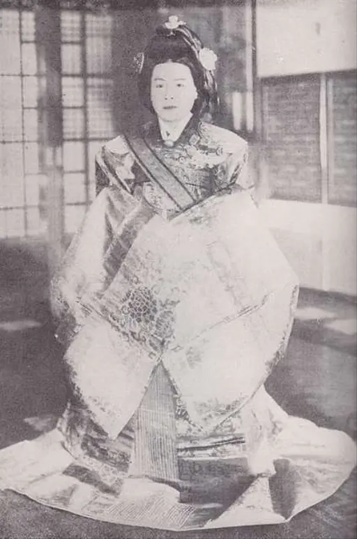 閑院宮宣子女王（有栖川宮韶仁親王妃）慶応3年、 Princess Yoshiko of