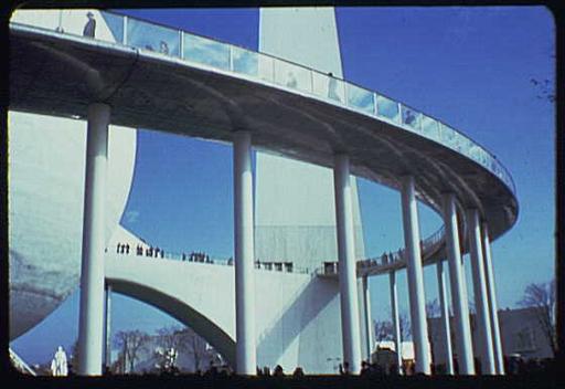World's Fair. Helicline detail at the Theme Center (trylon… — LOC's ...