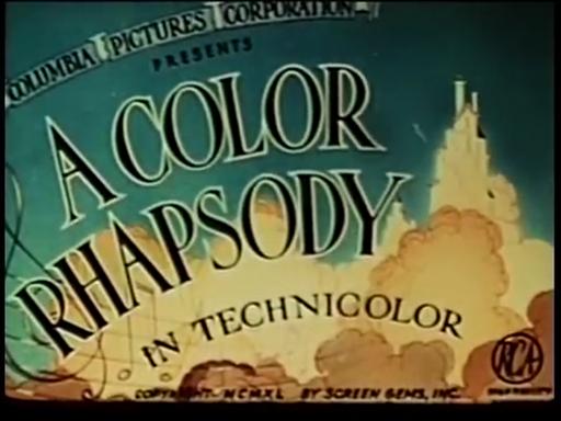 The title card for the Colour Rhapsody cartoons released… — PICRYL ...