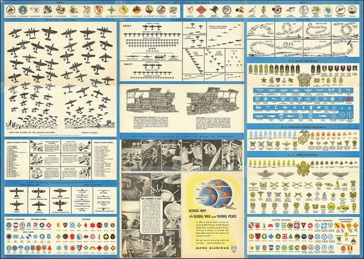 1943 map of the world during World War II - verso - PICRYL - Public ...