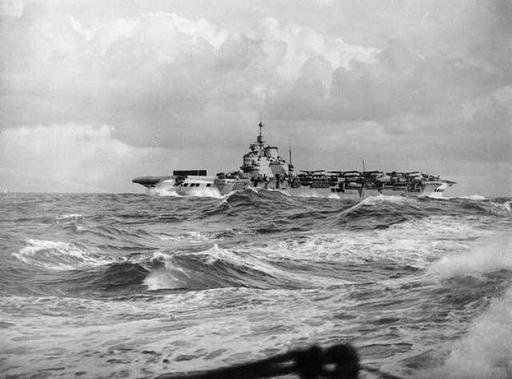 HMS Victorious at sea A5977, British Navy ship — PICRYL - Public