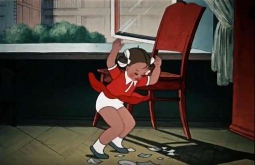 Zhenya 001 - A girl in a red shirt and white shorts is… — PICRYL