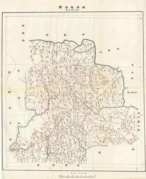 禹贡九州图- 中國歷史圖片，維基媒體- A drawing of a map of a