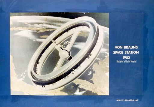 Von Braun 1952 Space Station Concept 9132079 original, space station, wernher von braun, space exploration, concept, illustration, 1950 s, rotating space station