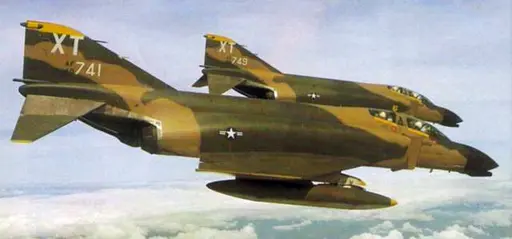 Mc Donnell Douglas F-4J Phantom II of VF-74 on catapult of