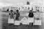 First day of the Aboriginal Tent Embassy, outside Parliament House, Canberra, 27 January 1972. Left to right- Billy Craigie, Bert Williams, Michael Anderson and Tony Coorey. (38934424564) (cropped)