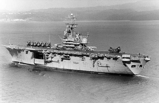 USS Tripoli (LPH-10) steaming into Subic Bay, Philippines