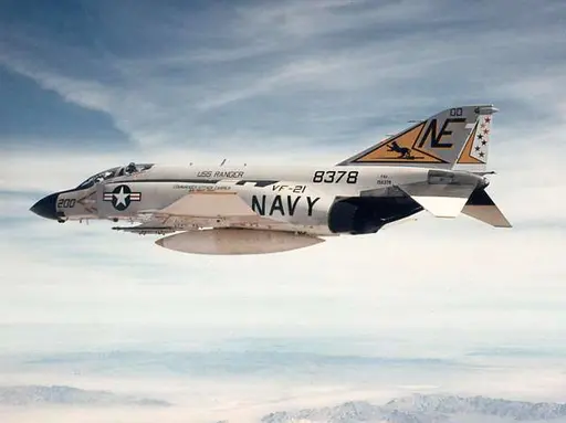 F-4B Phantom II of VF-41 in flight in 1973 — PICRYL - Public