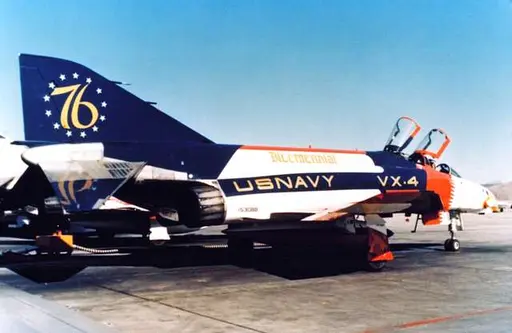 Mc Donnell Douglas F-4J Phantom II of VF-74 on catapult of