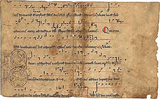 Beneventan music manuscript example - PICRYL - Public Domain Media ...