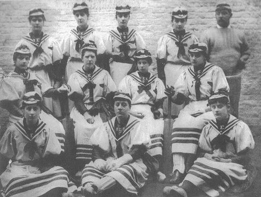The Original English Lady Cricketers RedLillywhite1890 (cropped), cricket, women, team, sport, cricketers, ladies