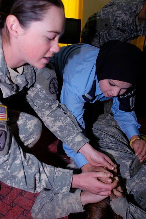 Sgt. Kari Golden, far left, team leader with the 202nd — NARA and DVIDS ...