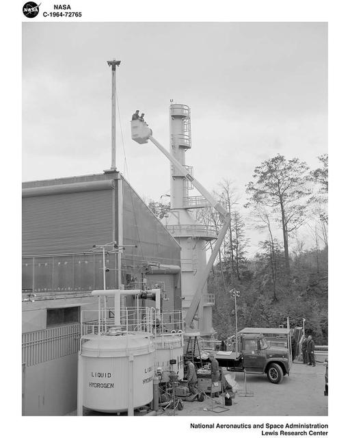 HIGH RANGER IN USE AT THE SOUTH 40 AREA OF NASA LEWIS RESEARCH CENTER ...