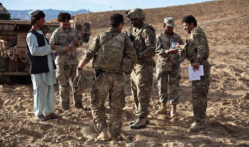 U.S. Army soldiers of Task Force Viper converse with - NARA & DVIDS ...