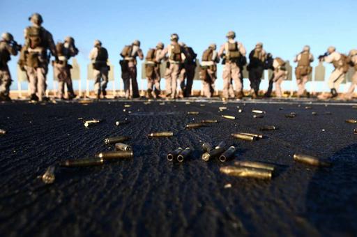 Bullet casings ejected from the rifles of the11th Marine - NARA & DVIDS ...