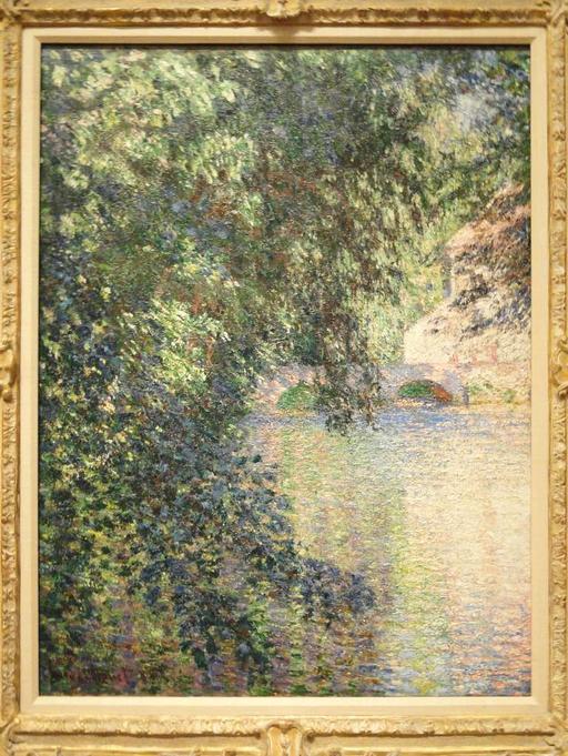 風景画（油絵肉筆画）(885×880) galley Monet Claude Monet - Mill at Limetz, ca. 1888, Painting, France