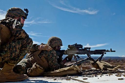 U.S. Marine Corps Lance Cpl. Terrance Nelson, machine - PICRYL - Public ...