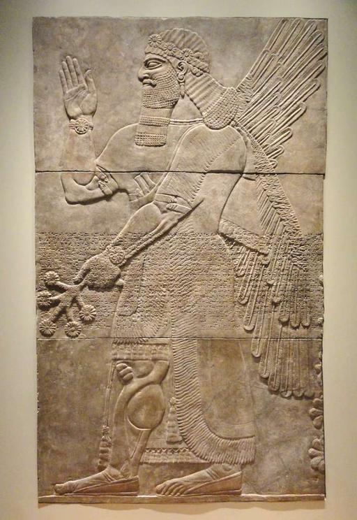 Saluting Protective Spirit, 883-859 BC, Neo-Assyrian,… — PICRYL