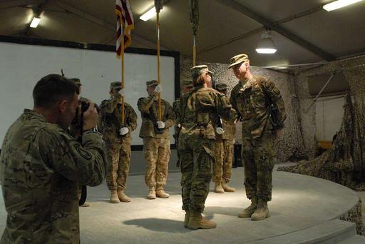 Lt. Col. Michelle Letcher and Command Sgt. Maj. Ian - NARA & DVIDS ...