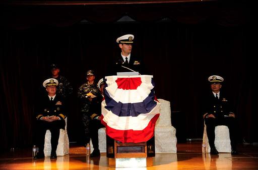 Lt. Cmdr. Mark A. Rice, commanding officer of the mine — NARA and DVIDS ...