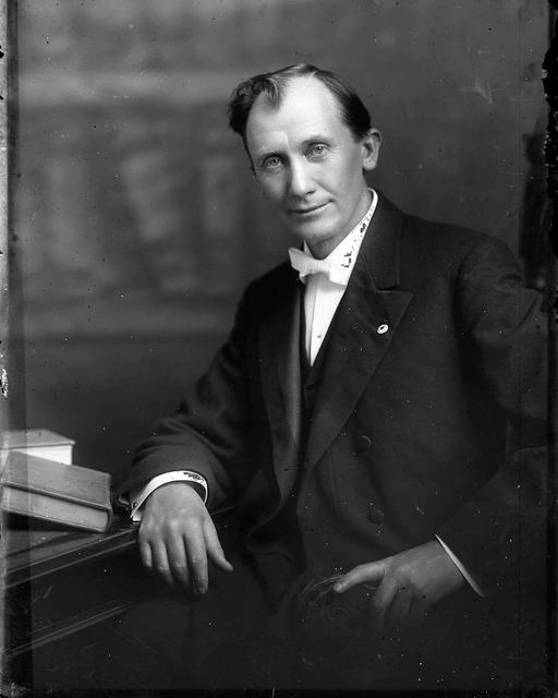 Original glass plate negative is from the J. C. Knowles Collection, PhC.182, State Archives of North Carolina. (8720639423), portrait, early 20th century, man, formal wear, studio photography