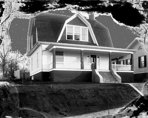 Original glass plate negative is from the J. C. Knowles Collection, PhC.182, State Archives of North Carolina. (8721756800), victorian architecture, north carolina history, historic home, american architecture, residential building