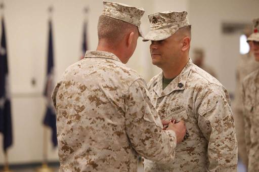 U.S. Marine Lieutenant Colonel Michael Monroe (left), - PICRYL - Public ...