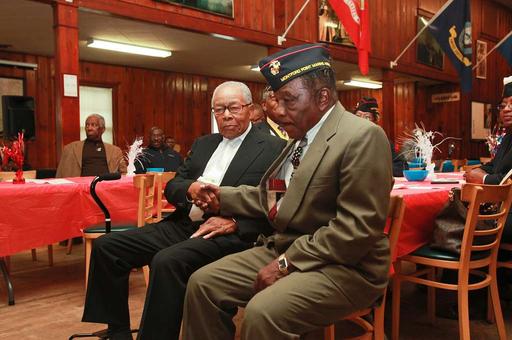 Two of the original Montford Point Marines, Private