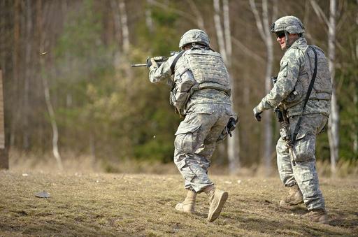 U.S. Army paratroopers, assigned to Scout Platoon, - PICRYL - Public ...
