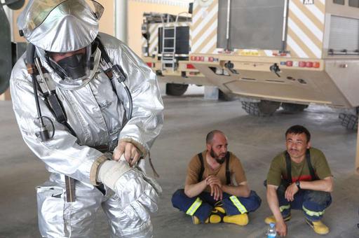 LCpl Stefan Swanson, an aircraft rescue and firefighting - PICRYL ...