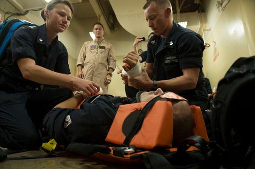 U.S. Navy Hospital Corpsman 1st Class Joseph Lanyon, — NARA and DVIDS ...
