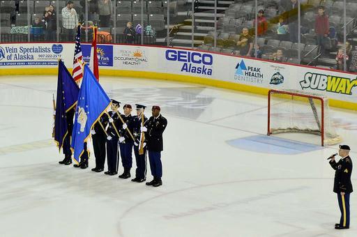 The 9th Army Band's Sgt. Stuart Jackson sings the national - PICRYL ...