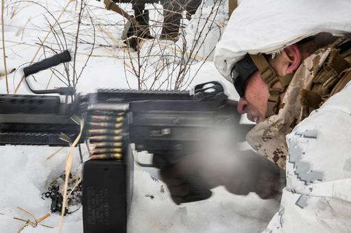 U.S. Marine Corps Lance Cpl. Gage Wakefield, machine - PICRYL - Public ...