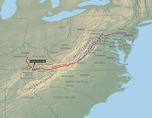 NPS cumberland-gap-wilderness-road-map — PICRYL - Public Domain Media ...