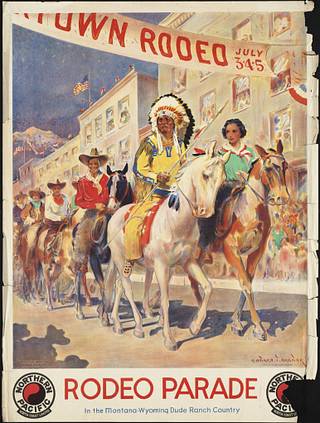 Rodeo Parade. Vintage Travel - 1920s-1930s Posters, Media PICRYL Engine Domain - Search Public Public Search Domain