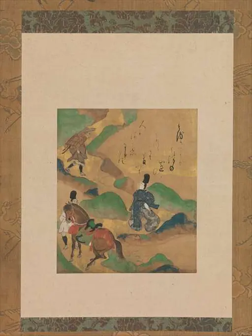 俵屋宗達下絵・本阿弥光悦書《四季草花下絵古今集和歌巻》17世紀初め