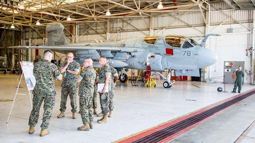 U.S. Marine Corps Lt. Col. Andrew Rundle, left, commanding - PICRYL ...