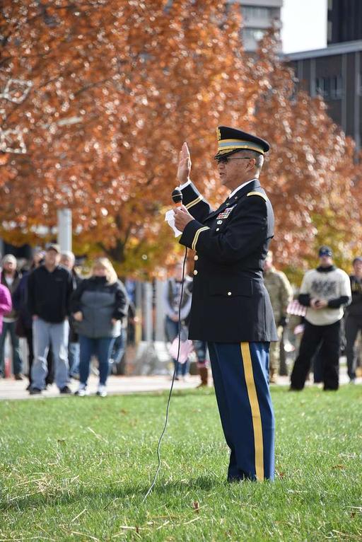 Retired Colonel Gordon R. Lam swears in over fifty - PICRYL - Public ...