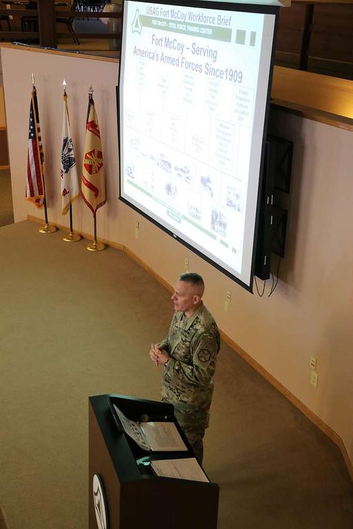 Garrison Commander Col. David J. Pinter Sr. provides - PICRYL - Public ...