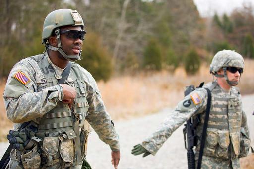 U.S. Army Reserve Soldiers learn visual signals during - PICRYL ...