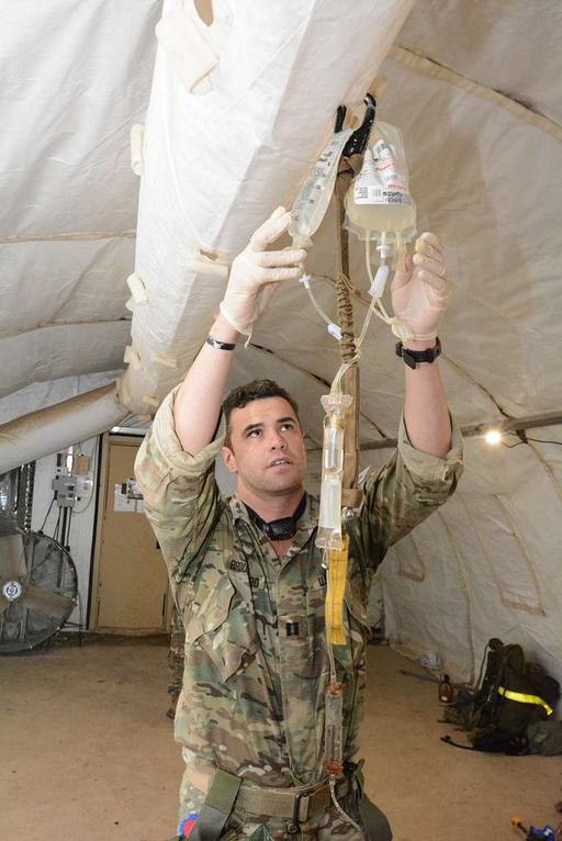 CPT Michael Broussard, 75th Ranger Regiment, checks - PICRYL - Public ...
