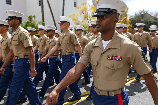 marine corps dress blue deltas A inspects Marines in their delta… — PICRYL Party Dress Light Blue Long Sleeve Shirts Color:Olive Oil