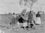 Aborigine-Familie lebt und arbeitet auf Orion Downs 1907