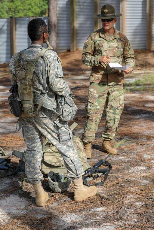 U.S. Army, Drill Sgt. Luis Ortiz, with the 95th Battalion, — NARA