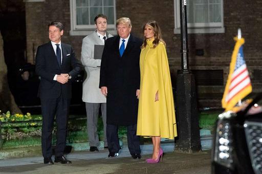 nato lady in yellow dress President Trump and First Melania Trump Attend a NATO… — PICRYL SID-PA3252D