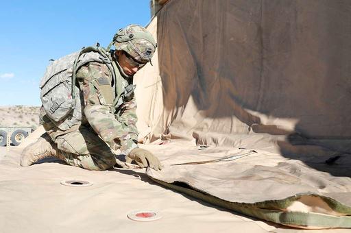 A U.S. Army Soldier assigned to the 1ST Battalion, - NARA & DVIDS ...