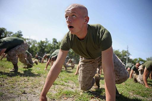 Recruits with Alpha Company, 1st Recruit Training Battalion, - PICRYL ...