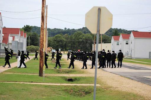 U.S. Navy recruits walk to their barracks Sept. 11, - NARA & DVIDS ...